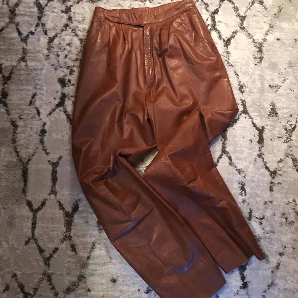 EPIC Vintage Leather High Waisted Pants